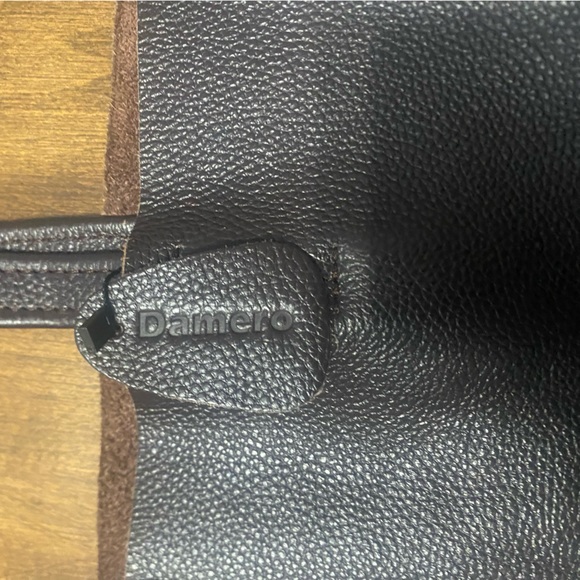 Leather Slouchy Tote -  Damero - Picture 3 of 8